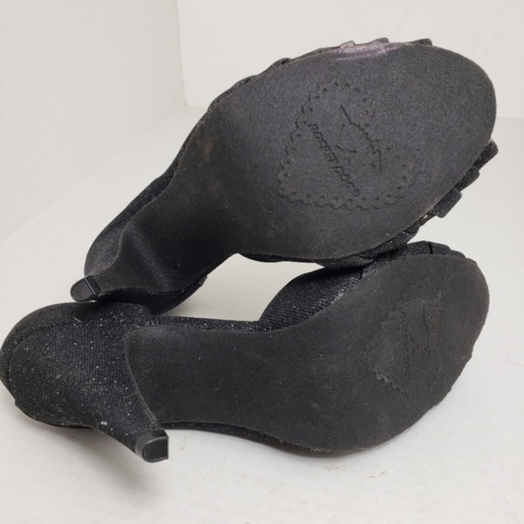 Rocket Dog Peep Toe Sparkle Slip On Formal Pumps 8 - Picture 6 of 8